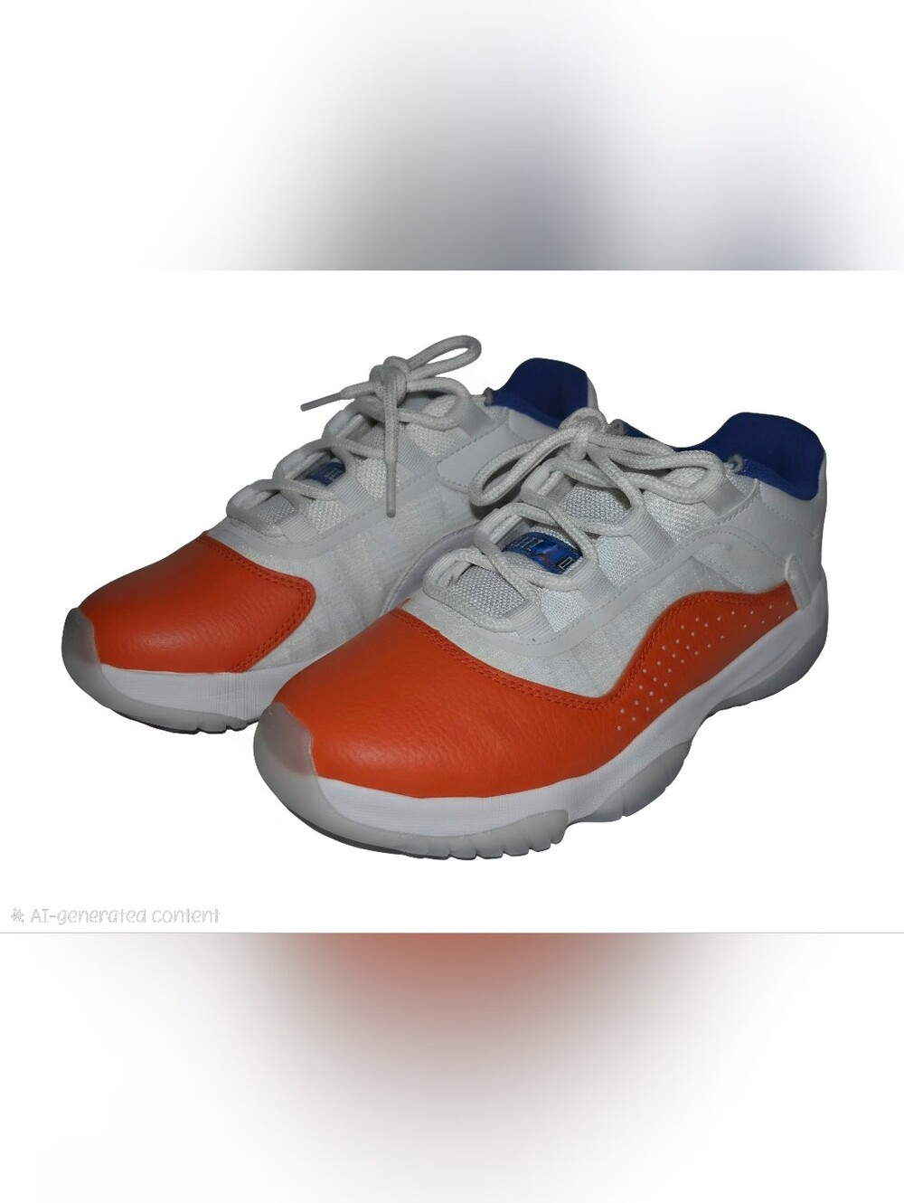 Nike Kids Sneakers White Orange Blue